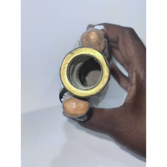 Vintage Porcelain Oil Lamp Base Colonial Victorian Couple Occupied Japan - Picture 5 of 8